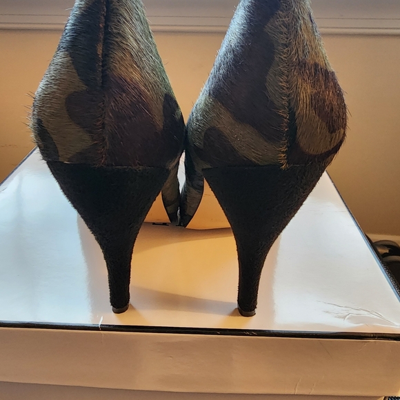 Nine West Calf Hair Camouflage High Heels - Picture 3 of 6
